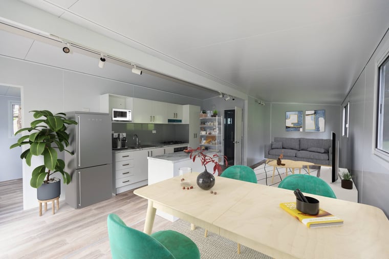 VanHomes 842D Living and Kitchen