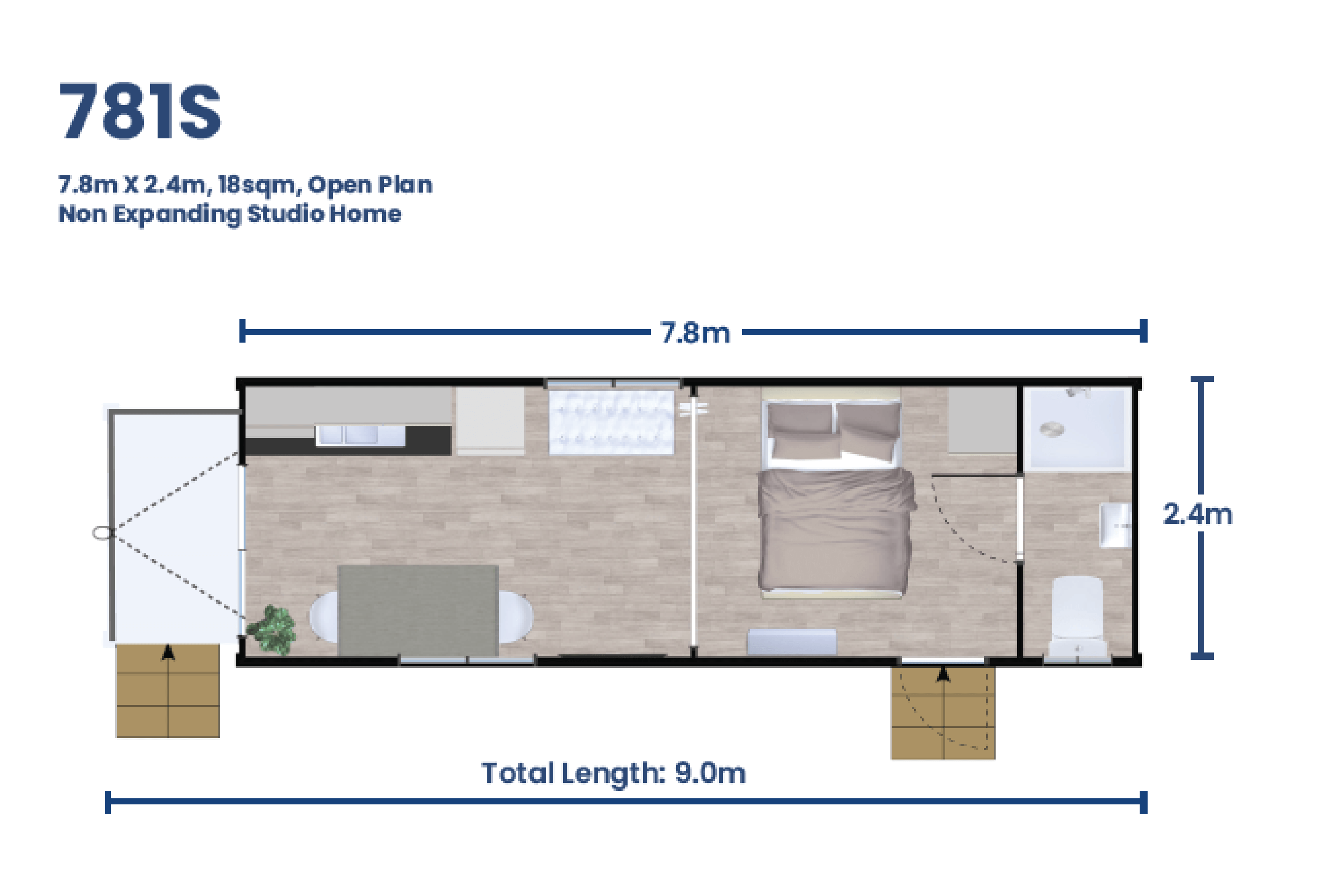 781S - Studio Suite Floorplan