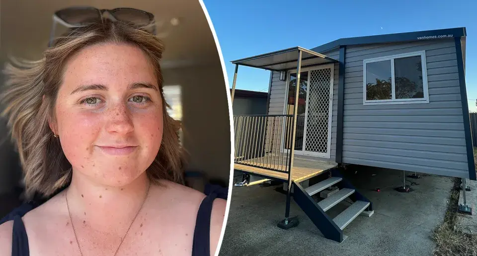 Young Aussie builds $98,000 first home in a day: 'Cost-effective'