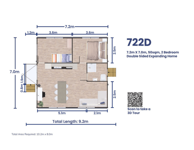 VanHomes Double Expanding Suite: 722D