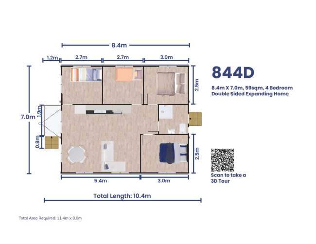 VanHomes Double Expanding Suite: 844D